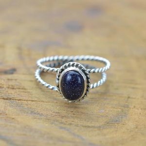 Wholesale 925 Sterling Silver Blue Sunstone <b>Ring</b> Natural Gemstone Handmade <b>Statement</b> <b>Ring</b> Elegant Fine Jewelry Gift for Women - Product Image 6