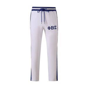 Pantalones Deportivos de Forro Polar Blanco Phi Beta Sigma para Hombre, Ajuste Cómodo, Tela Premium, Ropa Deportiva de la Fraternidad Griega - Product Image 1