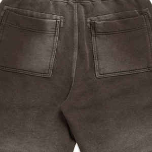 Shorts délavés tendance pour hommes en molleton 100 % coton, shorts décontractés pour garçons, shorts d'été pour hommes - Product Image 5