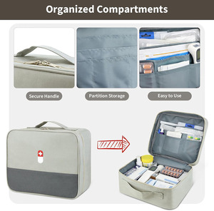 Bolsa médica impermeable personalizada con estuche de primeros auxilios de cuero duradero para medicina de emergencia y uso táctico a precio de mayoreo - Product Image 2