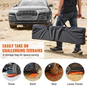 Tavole di Trazione in PP da 10 TON per Recupero Veicoli/Auto/Pickup/SUV/Camper, Tappetini per Pneumatici, Coppia di Rampe e Scale - Product Image 6