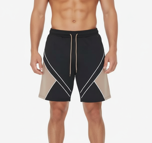 กางเกงขาสั้นออกกำลังกายเอวสูงแบบกำหนดเอง โลโก้สั่งทำ กางเกงขาสั้นผู้ชายสุดหรู สไตล์ลำลอง ความยาวใต้เข่า - Product Image 1