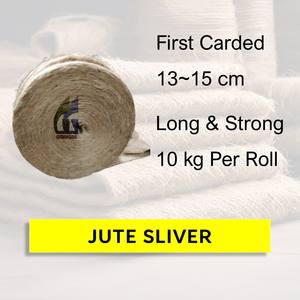 13 to 15 cm <b>Jute</b> Fiber First Carded Raw <b>100</b>% Tossa <b>Jute</b> Silver <b>Fabric</b> From <b>Jute</b> Fiber Wholesaler Goodman Global Bangladesh - Product Image 2