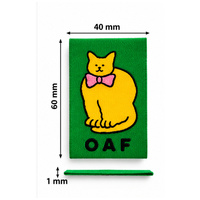 Étiquettes tissées personnalisées avec logo animal, étiquettes de marque à coudre pour vêtements, habillement et sacs