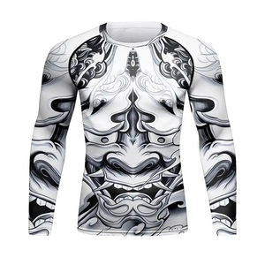 T-shirt de boxe à manches longues pour homme, imprimé en 3D sur mesure, doux, sublimé, pour la gym et le fitness, équipement durable et confortable à tout moment - Product Image 1