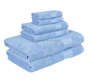 Ensemble de serviettes de bain en coton doux de qualité supérieure |   Commande en gros de tissu léger 300 GSM - Product Image 3