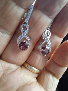 Sterling Silver <b>Blush</b> Garnet Drop Earrings Handmade Gemstone Jewelry Elegant Design For Women Wholesale Export - Product Image 3