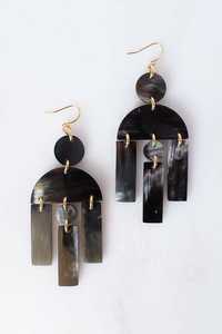 Boucles d'oreilles artisanales en corne de buffle de haute qualité, écologiques, de style antique, bijoux de mode pour femmes, en provenance d'Inde - Product Image 4