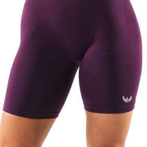 Shorts Deportivos de Cintura Alta Color Morado para Mujer, Suaves, Elásticos, de Compresión, para Entrenamiento, Fitness, Ejercicio, Ropa Deportiva Activa, Cómodos - Product Image 4