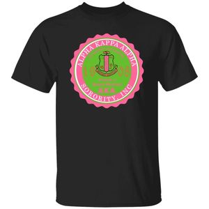 T-shirt brodé pour femme, noir, manches courtes, col rond, décontracté, avec emblème circulaire rose et vert sur la poitrine, haut en coton pour femme - Product Image 1