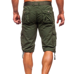 Lightweight Breathable Eco-Friendly Quick Dry Summer Casual Cargo Shorts Men Comfortable Canvas <b>Lace</b> 100% Polyester Drawstring - Product Image 4
