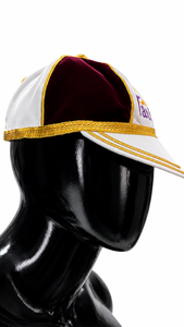 Gorra de Béisbol de Terciopelo Patch House, 6 Paneles, Logotipo Bordado, Unisex, Formal, Roja, Blanca, Dorada, con Borla - Product Image 2