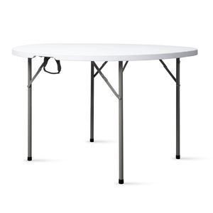 Tavolo Pieghevole Multifunzione Bianco da 48 Pollici 94515737, Ideale per Campeggio e Picnic all'Aperto, con Funzioni di Piegatura e Conservazione - Product Image 2
