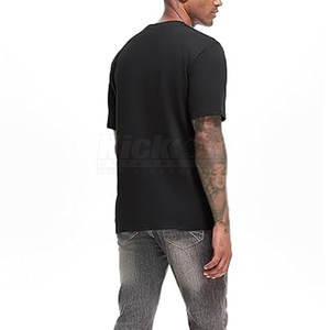 T-shirt en tricot confortable pour homme, 100 % coton, respirant et à séchage rapide, coupe décontractée, manches courtes, pour le streetwear - Product Image 3