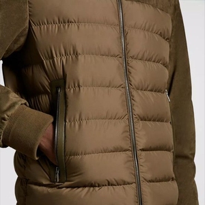 Custom <b>Men</b>’s Puffer <b>Jacket</b> Winter Warm Quilted Bomber <b>Jacket</b> Stand Collar Full Zip Casual Outdoor <b>Lightweight</b> <b>Padded</b> <b>Jacket</b> - Product Image 6