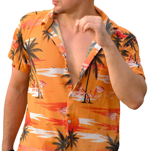 Chemise décontractée pour homme à manches longues, coupe classique, 100% coton, respirante, légère, pour la plage, les vacances, l'été - Product Image 3