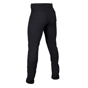 กางเกงเดรสสีดำล้วนสำหรับผู้ชายพร้อมเข็มขัดในตัว - Product Image 2