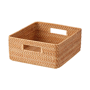 Top New Fashion Rattan Deco Tray for Living Room Bedroom Kitchen High Quality Handwoven Rattan Tray Water Hyacinth with Handles - Product Image 3