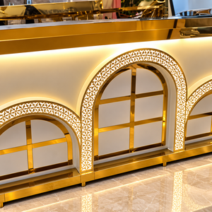 Regalia FleurGold – Chauffe-plat de luxe moderne et élégant en acier inoxydable pour traiteur, livraison rapide, utilisation intérieure/extérieure - Product Image 3