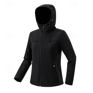 Wholesale Women's Waterproof Softshell Jacket Fleece <b>Lined</b> Hooded Windproof Outdoor Hiking <b>Coat</b> OEM Custom - Product Image 1
