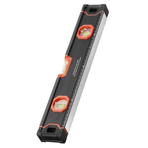 Set di 4 Livelle a Torpedo in Alluminio Completamente Magnetiche da 48/24/16/10 Pollici con Bolla Luminosa Fluorescente e Righello Angolare a 45/90/180 Gradi - Product Image 5