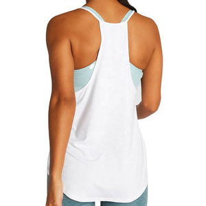 Best Selling Women's Summer Gym Sport Yoga Workout Tank <b>Top</b> Casual Breathable Comfortable Jersey Fabric Custom Logo Front - Product Image 4