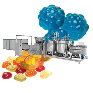 Linea di Produzione Completamente Automatica ad Alta Efficienza per <span class=keywords><strong>Caramelle</strong></span> Gommose Stile <span class=keywords><strong>Haribo</strong></span> al Gusto Lampone Blu con Miscelatore, Capacità 50kg/h - Product Image 2