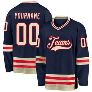 Vêtements de sport sublimés, logo d'équipe personnalisé, maillot de hockey sur glace haute performance, maillots de hockey sur glace personnalisés, vêtements d'équipe respirants - Product Image 6