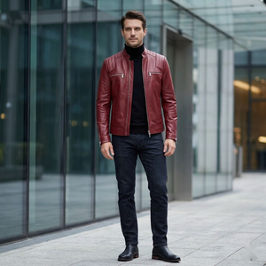 Veste en cuir sur mesure pour homme, coupe ajustée |   Fabricant de vêtements de mode haut de gamme, respirants, élégants et très demandés - Product Image 3