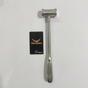 Maillet à os manuel en acier inoxydable allemand Cottle Hajek, tête pleine, marteau chirurgical orthopédique certifié CE, en plastique, par Dentavex - Product Image 1