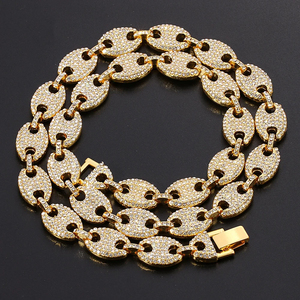 IGI Certified Brilliant Cut <b>Chain</b> S925 Silver <b>Iced</b> <b>Out</b> Hip Hop Necklace Gold Plated VVS Moissanite Diamond Cuban <b>Chain</b> for Men - Product Image 2