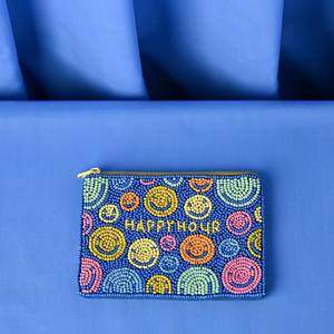 Monedero de Mardi Gras con cuentas y diseño de paraguas |   Bolsa de Carnaval Hecha a Mano con Cierre |   Bolso de Mano con Lentejuelas para Mujer, Ideal para Fiestas y Festivales - Product Image 5