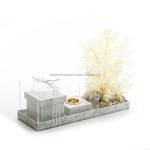 Quemador de incienso de cuero de regalo de Ramadán y Eid, quemador de incienso árabe de madera con cubierta acrílica, Kefaf Mubkhar de India - Product Image 2