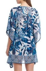 Robe de plage sexy grande taille 1 pièce imprimée 100% polyester mousseline pour femme - Product Image 2