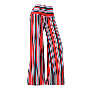 Pantalones Anchos de Cintura Alta para Mujer, Largos, Sólidos, 100% Algodón, Transpirables, Corte Regular, Casuales, Otoñales, con Cintura Elástica - Product Image 5