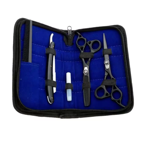 Ciseaux de coiffure 5.5/6.0 pouces en promotion, ciseaux de barbier pas chers, ciseaux à effiler, rasoir de coiffeur, ensemble d'outils de coupe de cheveux - Product Image 2