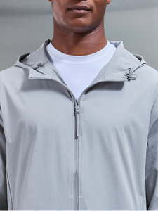 Conjunto Deportivo Ligero con Capucha para Hombre, Chaqueta con Cierre Completo y Pantalones, Transpirable, Color Sólido, Ropa Casual de Calle para Primavera - Product Image 6