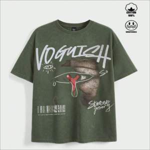 เสื้อยืดคอตตอนพิมพ์ลายกราฟิกทรงโอเวอร์ไซส์ ผ้าหนา ใส่สบาย เหมาะสำหรับทุกวัน สไตล์สตรีทแฟชั่น พรีเมียม สำหรับผู้ชายและผู้หญิง - Product Image 2