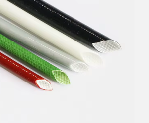 Manchon en fibre de verre isolé thermiquement et ignifuge, recouvert de silicone, pour applications à haute température, homologué 600V - Product Image 1