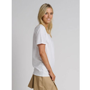 T-shirt unisexe blanc à manches courtes et col rond, coupe classique, 100 % coton jersey, décontracté, design uni pour homme - Product Image 1