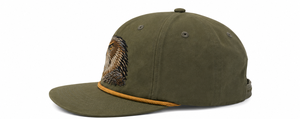 Casquette Snapback en gros personnalisée avec broderie 3D, casquette à cordon 5 panneaux de haute qualité, non structurée, profil moyen, visière plate - Product Image 2