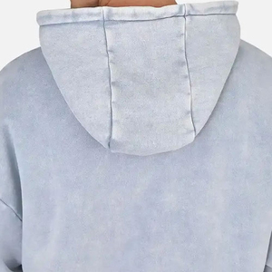 Sudadera con Capucha Extra Grande para Hombre, Color Sólido, Algodón French Terry, Estilo Casual para Otoño, Diseño con Bolsillos, Corte Regular, Estilo Tejido - Product Image 5