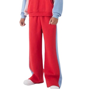 Pantalon de survêtement streetwear coupe large en molleton de coton léger pour homme, coupe oversize, coupe-vent, imprimé par transfert thermique, design personnalisé - Product Image 3