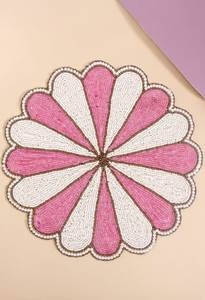 Handmade Luxury Embroidered Beaded <b>Placemat</b> <b>for</b> Stylish Dining <b>Table</b> Accessories Wedding Events and Hospitality Decoration - Product Image 6