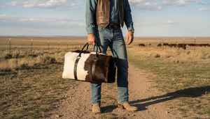 Sac de voyage en cuir véritable de vachette, léger, grande capacité, fait main, style vintage, pour la nuit - Product Image 4