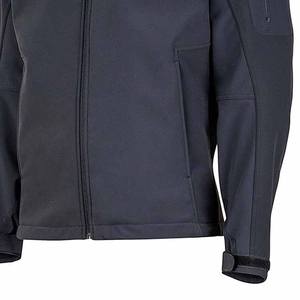 Veste softshell à capuche pour homme de haute qualité, imperméable, coupe-vent, longue et fine, manteau d'hiver, broderie personnalisée OEM, tissu en nylon - Product Image 5