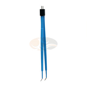 Forceps chirurgical électrique réutilisable en plastique et reconstructif, à pointe incurvée Gerald, 1,0 mm / 1,5 mm, 17,8 cm, semi-non-adhésif - Product Image 3