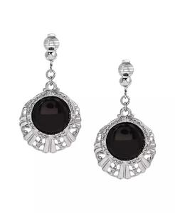 Orecchini a Clip in filigrana rotonda di vetro | 2028 - Product Image 2