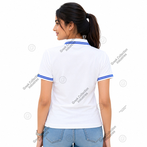 เสื้อเชิ้ตผู้ชายสีขาวพรีเมียม Zeta Phi Beta แบบสั่งทำพิเศษ ปักโลโก้กรีก ผ้าเนื้อแน่น ระบายอากาศได้ดี ป้องกันรอยยับ - Product Image 3