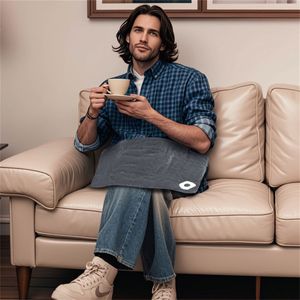 Gray <b>Electric</b> <b>Heated</b> <b>Pad</b> 2 Small Massagers Infrared Heater for Back Knee Foot Application ROHS Quality Certification Custom - Product Image 5